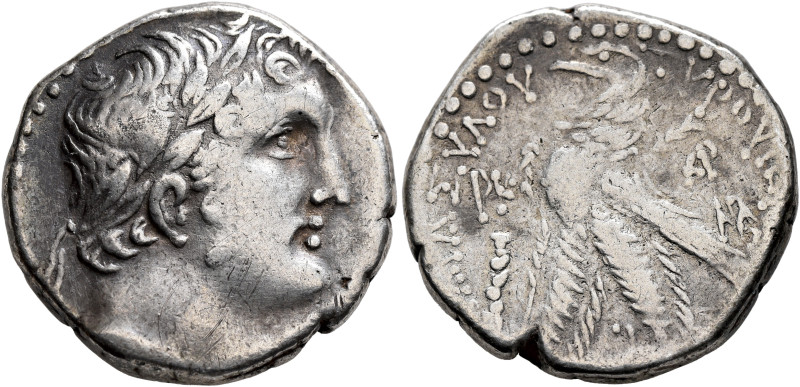 PHOENICIA. Tyre. 126/5 BC-AD 65/6. Shekel (Silver, 24 mm, 14.08 g, 12 h), CY 120...