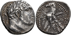 PHOENICIA. Tyre. 126/5 BC-AD 65/6. Shekel (Silver, 28 mm, 13.59 g, 12 h), CY 146 = AD 20/1. Laureate head of Melkart to right, lion skin tied around n...