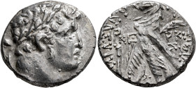 PHOENICIA. Tyre. 126/5 BC-AD 65/6. Shekel (Silver, 26 mm, 13.89 g, 12 h), CY 155 = AD 29/30. Laureate head of Melkart to right, lion skin tied around ...