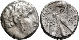 PHOENICIA. Tyre. 126/5 BC-AD 65/6. Shekel (Silver, 22 mm, 14.29 g, 12 h), CY 157 = AD 31/2. Laureate head of Melkart to right, lion skin tied around n...