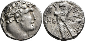 PHOENICIA. Tyre. 126/5 BC-AD 65/6. Shekel (Silver, 25 mm, 14.24 g, 12 h), CY 158 = AD 32/3. Laureate head of Melkart to right, lion skin tied around n...