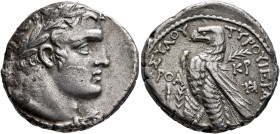 PHOENICIA. Tyre. 126/5 BC-AD 65/6. Shekel (Silver, 25 mm, 14.19 g, 12 h), CY 171 = AD 45/6. Laureate head of Melkart to right, lion skin tied around n...