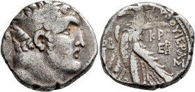 PHOENICIA. Tyre. 126/5 BC-AD 65/6. Shekel (Silver, 25 mm, 14.18 g, 1 h), CY 172 = AD 46/7. Laureate head of Melkart to right, lion skin tied around ne...