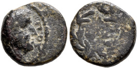 JUDAEA, Herodians. Herod IV Philip, 4 BCE-34 CE. AE (Bronze, 11 mm, 1.20 g, 12 h), RY 34 = 30/1. [ΦΙΛΙΠ]ΠΟΥ Bare head of Philip to right. Rev. LΛΔ wit...