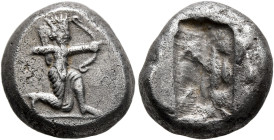 PERSIA, Achaemenid Empire. Time of Darios I to Xerxes I, circa 505-480 BC. Siglos (Silver, 14 mm, 5.28 g), Lydo-Milesian standard, Sardes or subsidiar...