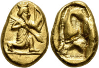 PERSIA, Achaemenid Empire. Time of Xerxes II to Artaxerxes II, circa 420-375 BC. Daric (Gold, 18 mm, 8.33 g, 12 h), Lydo-Milesian standard, Sardes. Pe...