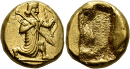 PERSIA, Achaemenid Empire. Time of Xerxes II to Artaxerxes II, circa 420-375 BC. Daric (Gold, 16 mm, 8.36 g), Lydo-Milesian standard, Sardes. Persian ...