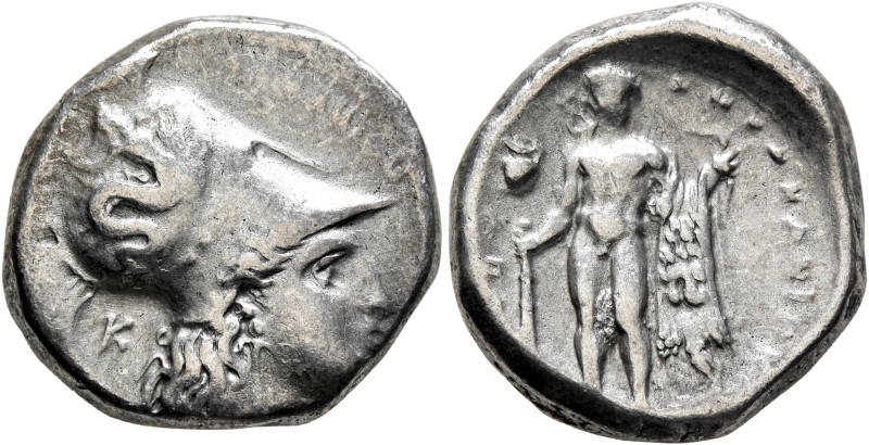 LUCANIA. Herakleia. Circa 281-278 BC. Didrachm or Nomos (Silver, 19 mm, 7.76 g, ...