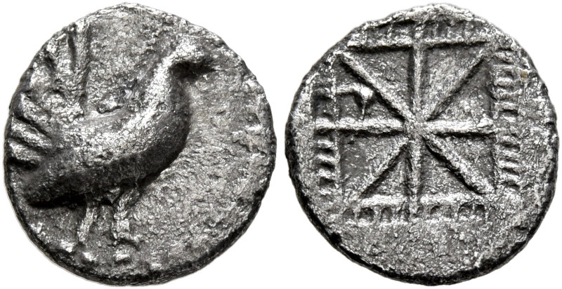 SICILY. Himera. Circa 530-520/15 BC. Obol (Silver, 10 mm, 0.80 g). Hen standing ...