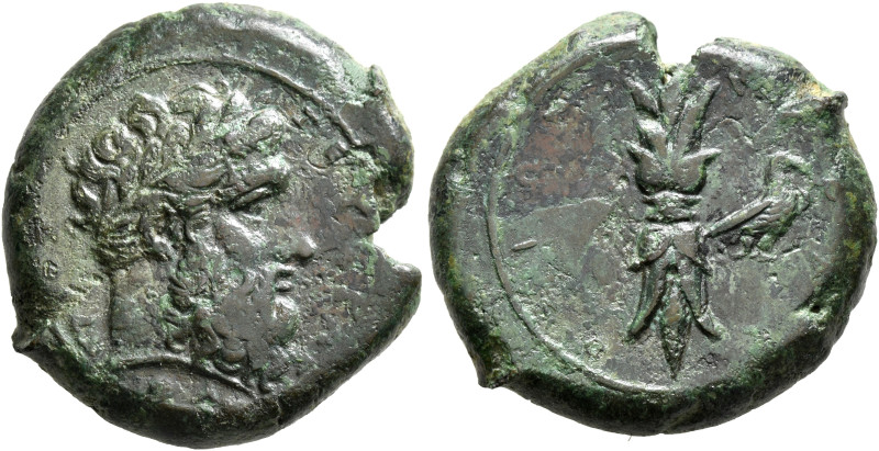 SICILY. Syracuse. Timoleon and the Third Democracy, 344-317 BC. Hemilitron (Bron...