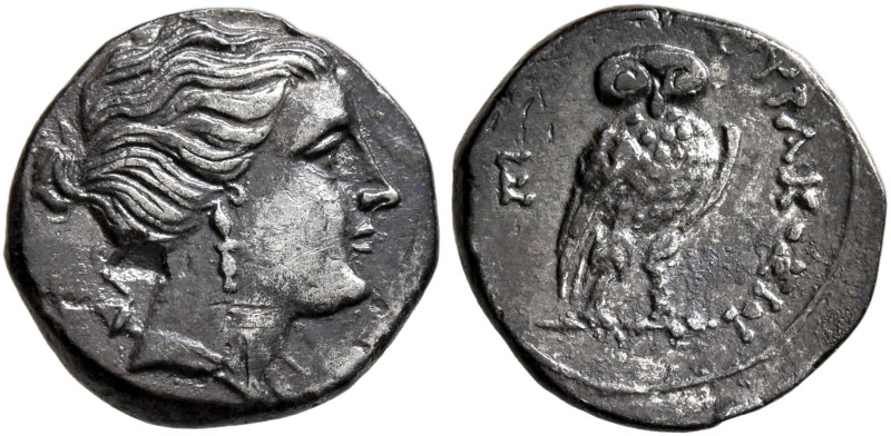 SICILY. Syracuse. Time of Hieron II, 216-215/4 BC. 1 1/2 Litra (Silver, 12 mm, 1...