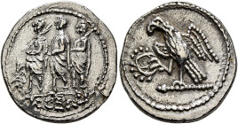 SKYTHIA. Geto-Dacians. Koson, mid 1st century BC. Drachm (Silver, 20 mm, 4.46 g, 12 h), Olbia. KOΣΩN Roman consul accompanied by two lictors advancing...