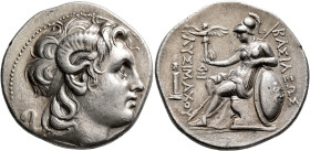KINGS OF THRACE. Lysimachos, 305-281 BC. Tetradrachm (Silver, 31 mm, 16.78 g, 12 h), Lamsapkos, circa 297/6-282/1. Diademed head of Alexander the Grea...