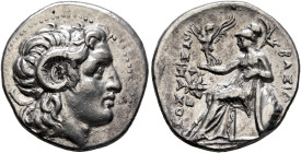 KINGS OF THRACE. Lysimachos, 305-281 BC. Drachm (Silver, 19 mm, 4.17 g, 12 h), Ephesos, circa 295/4-289/8. Diademed head of Alexander the Great to rig...