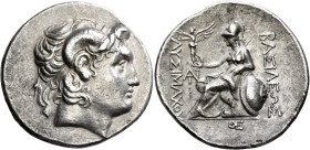 KINGS OF THRACE. Lysimachos, 305-281 BC. Tetradrachm (Silver, 32 mm, 17.14 g, 11 h), uncertain mint, circa 297/6-282/1. Diademed head of Alexander the...