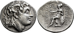 KINGS OF THRACE. Lysimachos, 305-281 BC. Tetradrachm (Silver, 30 mm, 16.93 g, 1 h), Amphipolis, circa 288/7-282/1. Diademed head of Alexander the Grea...