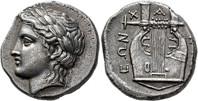 MACEDON, Chalkidian League. Circa 420-379 BC. Tetradrachm (Silver, 26 mm, 14.22 ...