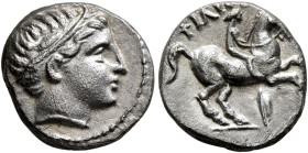 KINGS OF MACEDON. Philip II, 359-336 BC. 1/5 Tetradrachm (Silver, 13 mm, 2.57 g, 8 h), Amphipolis, struck under Antipater, Polyperchon, or Kassander, ...