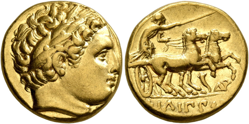 KINGS OF MACEDON. Philip II, 359-336 BC. Stater (Gold, 17 mm, 8.61 g, 11 h), Aby...