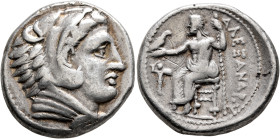KINGS OF MACEDON. Alexander III ‘the Great’, 336-323 BC. Tetradrachm (Silver, 26 mm, 17.04 g, 2 h), Amphipolis, struck under Antipater, circa 325-323/...