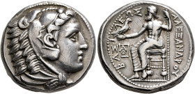 KINGS OF MACEDON. Alexander III ‘the Great’, 336-323 BC. Tetradrachm (Silver, 25 mm, 17.26 g, 12 h), Amphipolis, struck under Philip III, circa 320/19...