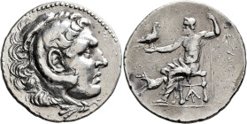 KINGS OF MACEDON. Alexander III ‘the Great’, 336-323 BC. Tetradrachm (Silver, 31 mm, 17.00 g), Argos, circa 190. Head of Herakles to right, wearing li...