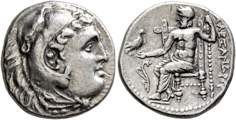KINGS OF MACEDON. Alexander III ‘the Great’, 336-323 BC. Drachm (Silver, 17.5 mm...