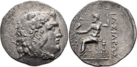 KINGS OF MACEDON. Alexander III ‘the Great’, 336-323 BC. Tetradrachm (Silver, 32 mm, 15.92 g, 12 h), Kabyle, circa 225-215. Head of Herakles to right,...