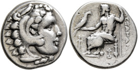 KINGS OF MACEDON. Alexander III ‘the Great’, 336-323 BC. Drachm (Silver, 17 mm, 4.20 g, 6 h), Lampsakos, struck under Kalas or Demarchos, circa 328/5-...