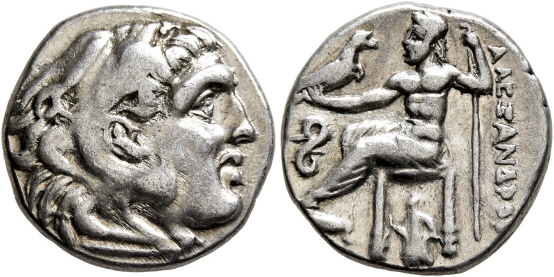 KINGS OF MACEDON. Alexander III ‘the Great’, 336-323 BC. Drachm (Silver, 16.5 mm...