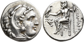 KINGS OF MACEDON. Alexander III ‘the Great’, 336-323 BC. Drachm (Silver, 16 mm, 4.16 g, 12 h), Lampsakos, struck under Antigonos I Monophthalmos, circ...