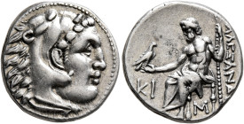 KINGS OF MACEDON. Alexander III ‘the Great’, 336-323 BC. Drachm (Silver, 17 mm, 4.28 g, 7 h), Lampsakos, struck under Antigonos I Monophthalmos, circa...