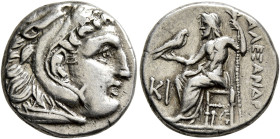 KINGS OF MACEDON. Alexander III ‘the Great’, 336-323 BC. Drachm (Silver, 16 mm, 4.25 g, 9 h), Lampsakos, struck under Antigonos I Monophthalmos, circa...