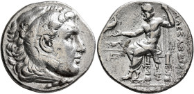 KINGS OF MACEDON. Alexander III ‘the Great’, 336-323 BC. Tetradrachm (Silver, 29 mm, 16.29 g, 12 h), Parion, circa 280-275. Head of Herakles to right,...