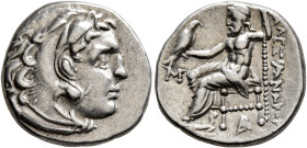 KINGS OF MACEDON. Alexander III ‘the Great’, 336-323 BC. Drachm (Silver, 17.5 mm, 4.26 g, 12 h), Abydos, struck under Antigonos I Monophthalmos, circa...
