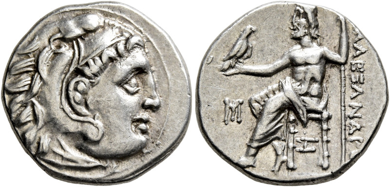 KINGS OF MACEDON. Alexander III ‘the Great’, 336-323 BC. Drachm (Silver, 17 mm, ...