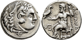 KINGS OF MACEDON. Alexander III ‘the Great’, 336-323 BC. Drachm (Silver, 17 mm, 4.20 g, 12 h), Abydos, struck under Antigonos I Monophthalmos, circa 3...