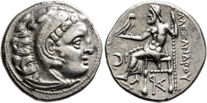 KINGS OF MACEDON. Alexander III ‘the Great’, 336-323 BC. Drachm (Silver, 17.7 mm...