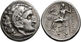 KINGS OF MACEDON. Alexander III ‘the Great’, 336-323 BC. Drachm (Silver, 18 mm, 4.31 g, 12 h), Kolophon, struck under Lysimachos, circa 301/0-300/299....