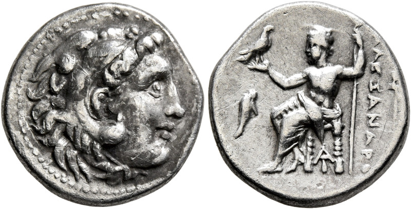 KINGS OF MACEDON. Alexander III ‘the Great’, 336-323 BC. Drachm (Silver, 16 mm, ...