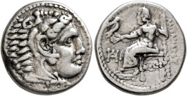 KINGS OF MACEDON. Alexander III ‘the Great’, 336-323 BC. Drachm (Silver, 17 mm, 4.21 g, 12 h), Miletos, struck under Philoxenos, circa 325-323. Head o...
