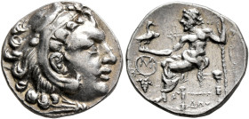 KINGS OF MACEDON. Alexander III ‘the Great’, 336-323 BC. Drachm (Silver, 18 mm, 4.05 g, 6 h), Chios, circa 290-275. Head of Herakles to right, wearing...