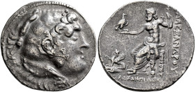 KINGS OF MACEDON. Alexander III ‘the Great’, 336-323 BC. Tetradrachm (Silver, 31 mm, 16.67 g, 12 h), Chios, Asklepiades, magistrate, circa 190-165. He...