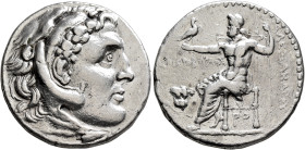 KINGS OF MACEDON. Alexander III ‘the Great’, 336-323 BC. Tetradrachm (Silver, 28 mm, 17.00 g), Rhodes. Aristoboulos, magistrate, circa 201-190. Head o...