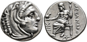 KINGS OF MACEDON. Alexander III ‘the Great’, 336-323 BC. Drachm (Silver, 16 mm, 4.26 g, 12 h), Sardes, struck under Menander, circa 323/2. Head of Her...