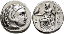 KINGS OF MACEDON. Alexander III ‘the Great’, 336-323 BC. Drachm (Silver, 17 mm, 4.27 g, 12 h), Sardes, struck under Menander or Kleitos, circa 322-319...