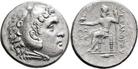 KINGS OF MACEDON. Alexander III ‘the Great’, 336-323 BC. Tetradrachm (Silver, 29 mm, 15.78 g, 2 h), Aspendos, CY 25 = 188/7. Head of Herakles to right...
