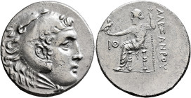 KINGS OF MACEDON. Alexander III ‘the Great’, 336-323 BC. Tetradrachm (Silver, 30 mm, 16.29 g, 1 h), Perge, CY 19 = 203/2. Head of Herakles to right, w...