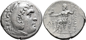 KINGS OF MACEDON. Alexander III ‘the Great’, 336-323 BC. Tetradrachm (Silver, 30 mm, 16.21 g, 1 h), Perge, CY 32 = 190/89. Head of Herakles to right, ...