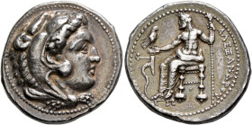 KINGS OF MACEDON. Alexander III ‘the Great’, 336-323 BC. Tetradrachm (Silver, 27 mm, 17.17 g, 12 h), Tarsos, struck under Menes or Philotas, circa 327...